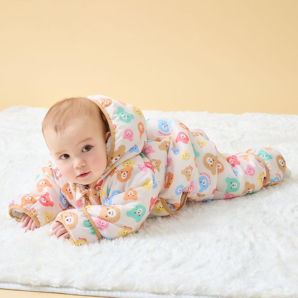 MIKIHOUSE HOT BISCUITS Boys and Baby Size M Jumpsuit, Girls, Clothes, Multicolor, (80-90cm), 73-1201-688
