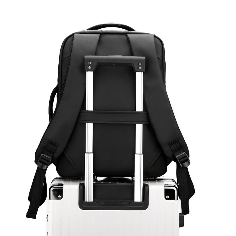 Men's Large Capacity Multifunctional Oxford Cloth Laptop Backpack for Business Travel