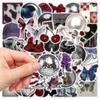 50pcs Downtown Y2K Girls Black Purple Aesthetics Graffiti Stickers DIY hone Guitar Laptop Suitcase Waterproof Sticker Kids Toys