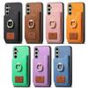 2 In 1 Detachable Cards Solt Wallet Leather Case For Samsung S25 Ultra S24 Plus S23 A56 A06 A16 A55 A35 A15 A05 A24 Ring Holder