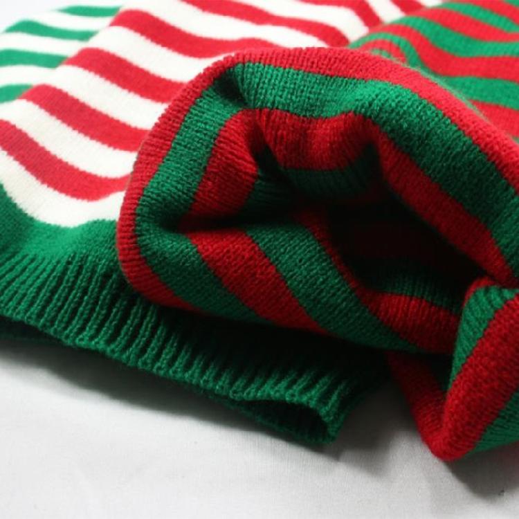 Christmas Knitted Hat Adult Kids Soft Santa Beanie Santa Hat New Year Party Kids