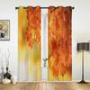 Autumn Colorful Leaves Window Curtains For Living Room Bedroom Luxury Modern Kitchen Curtains Fabric Drapes