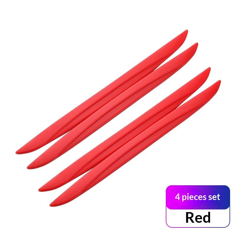 Car Door Protection Strip 4Pcs 6Pcs Anti Scratch Crash Proof Edge Guard for Universal Auto Door Trim 4Pcs Red