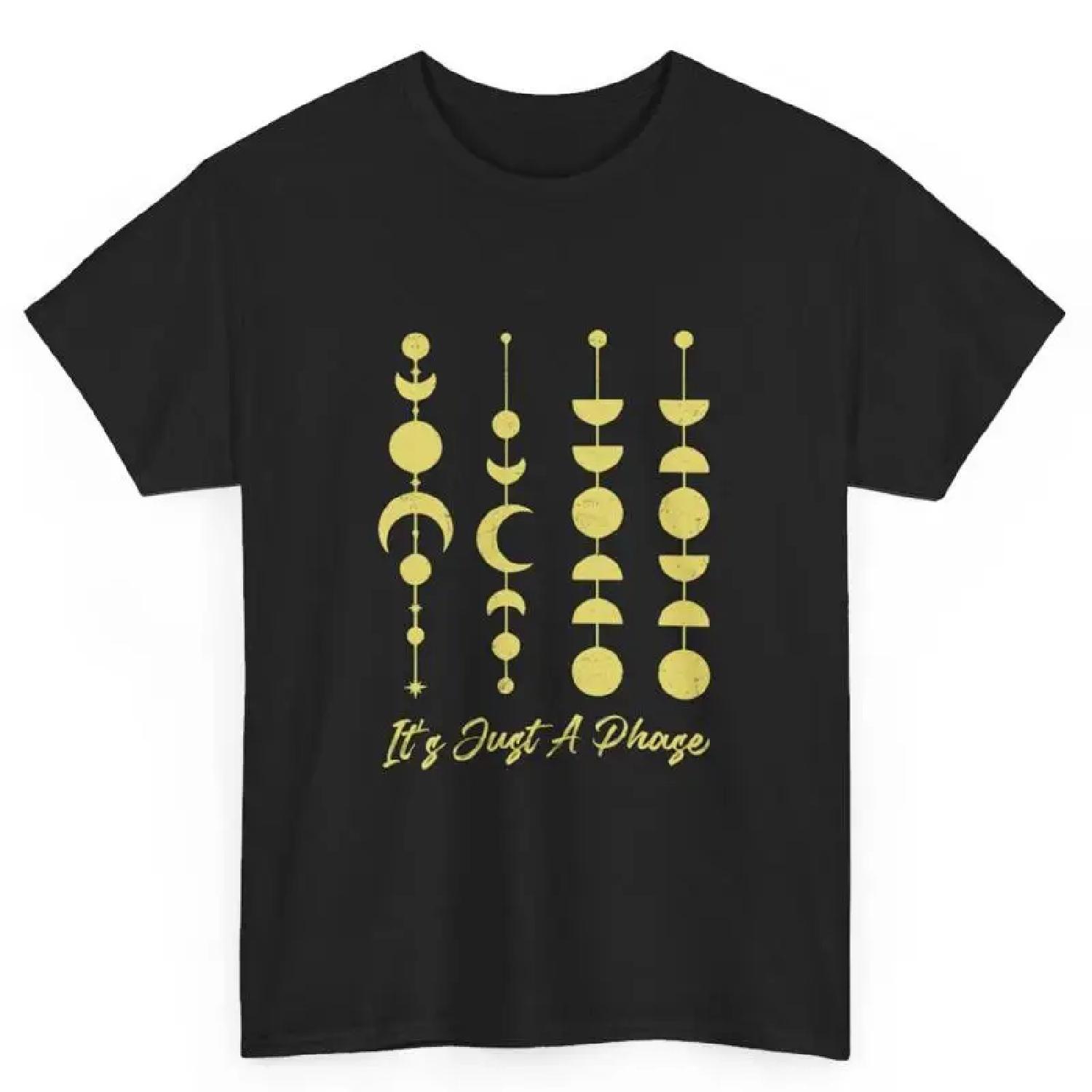 It s Just A Phase Beautiful Moon Phases Boys Girls design T Shirt S