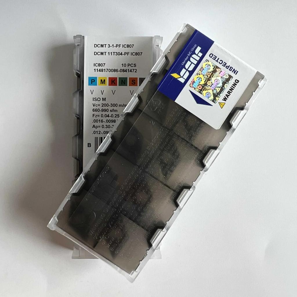 ISCAR / DCMT11T304-PF IC807 /Industrial indexable carbide inserts 10 Pcs