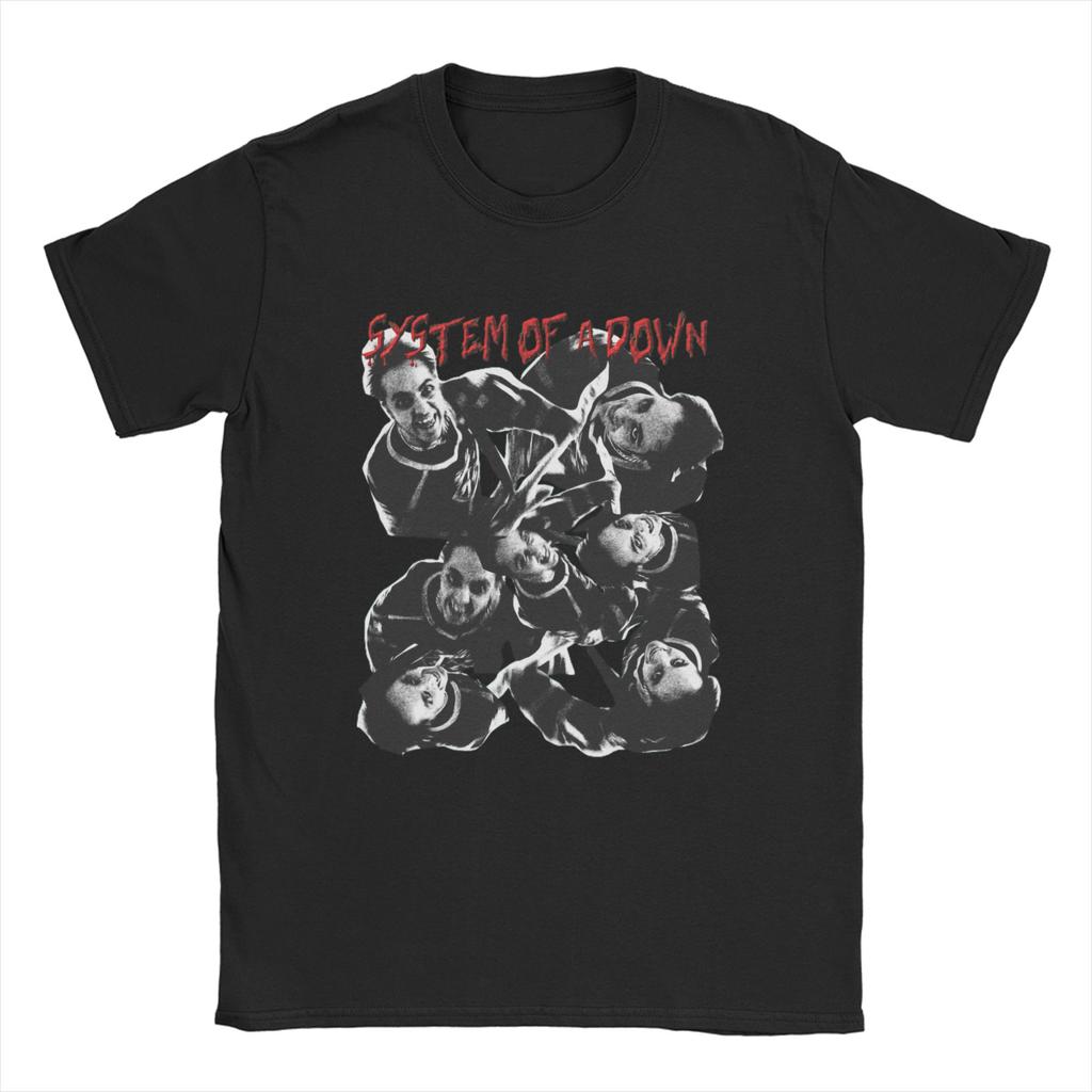 Men Womens TShirts System of A Down Humorous Pure Cotton Tees Short Sleeve Heavy Metal Music T Shirt Round Neck Tops