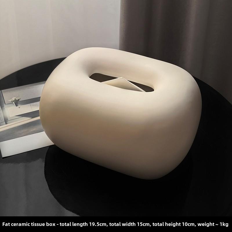 

Creative Ceramics Corner Tissue Box Coffee Table Desk Decoration Minimalism Ceramic Tissue Box Bedside Table Paper Towel Case белый