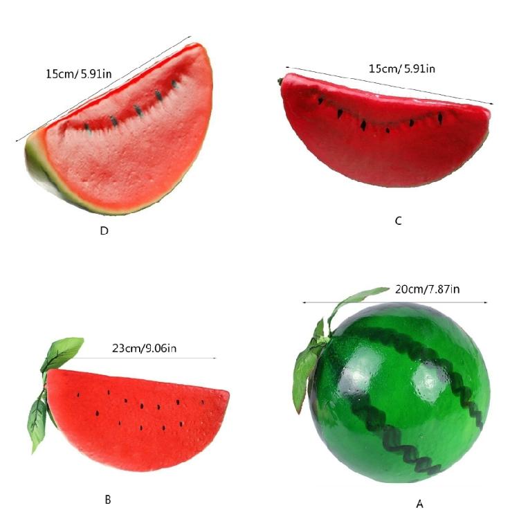 Künstliche Schaumstoff-Wassermelonen für Korb-Display-Dekorationen Fotografie-Werkzeug