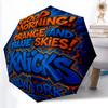 Printed Knicks logo Folding Umbrella,Outdoor,Leisure,And Travel Umbrella,Durable Umbrella Fabric,Birthday And Holiday Gift
