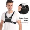 Unisex Reflective Running & Cycling Chest Vest with Water Bottle Holder