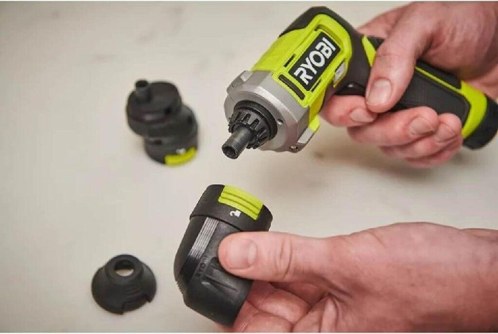 Mini Screwdriver Ryobi ERGO RSD4-120TRSD4-120TA2 (1x 4V 2.0 Ah + 2 Attachments)