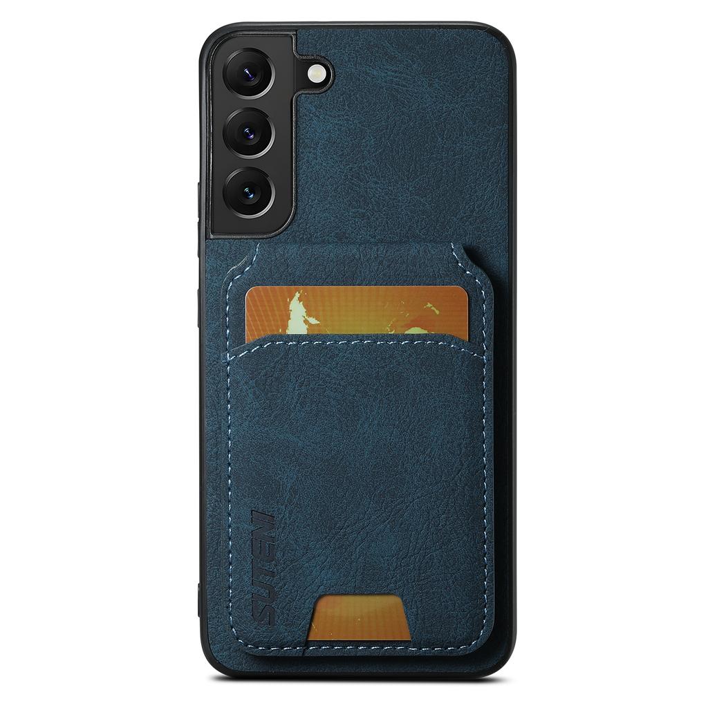 For Samsung Galaxy S22+ 5G Litchi Texture Leather+TPU Case Card Slots