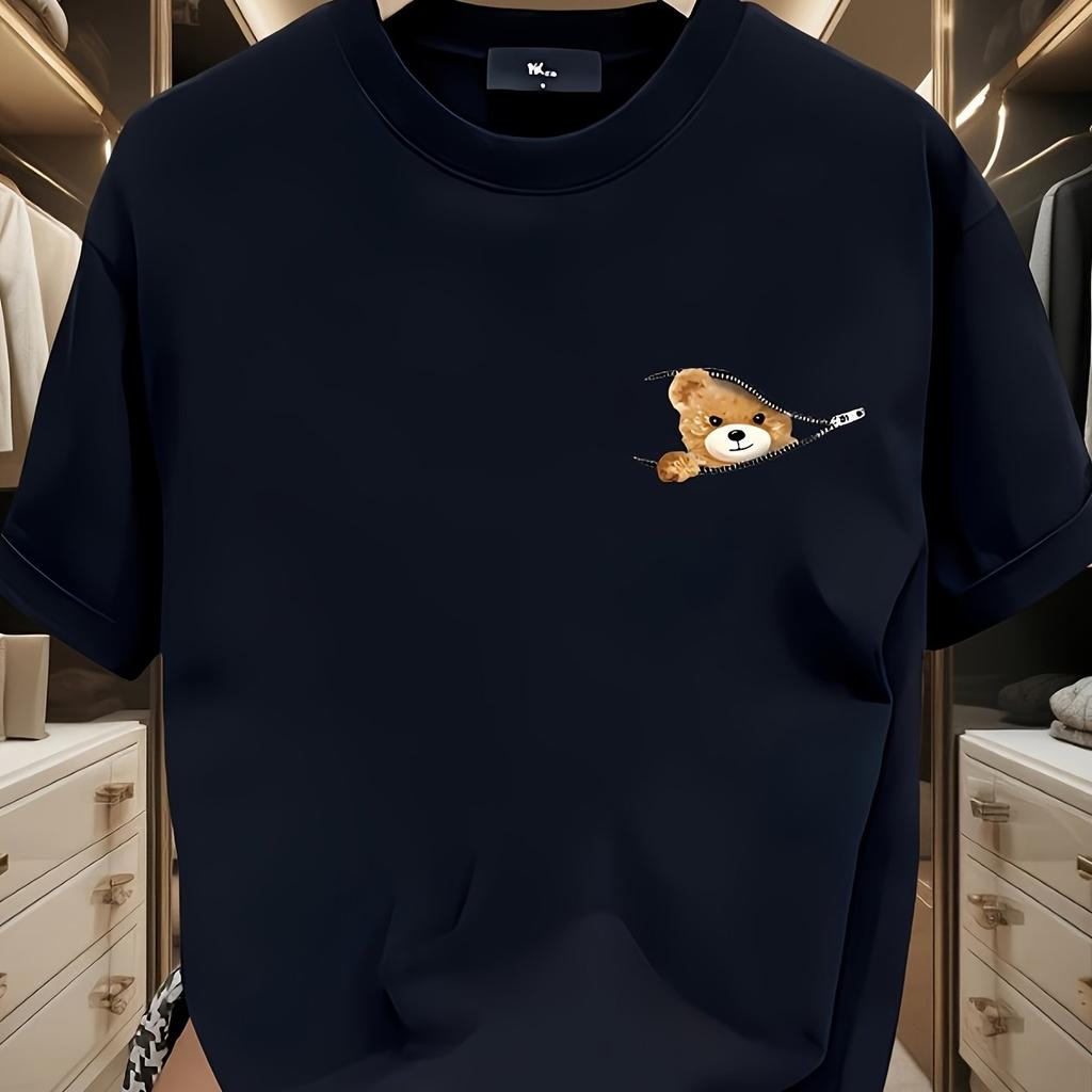 Men's summer fashionable casual loose solid color multi-color optional sports round neck short sleeved T-shirt top