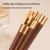 ZISIZ Wenge Wood Chopsticks Gift Set, 10 Pairs