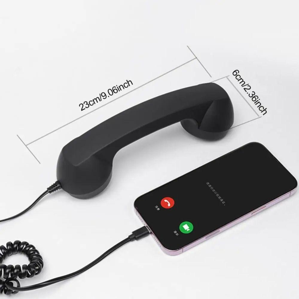 Wired Receiver Retro Telephone Handset Handheld Telephone Receiver  For Mobile Phones