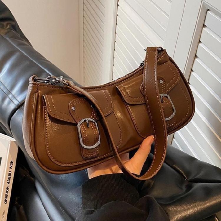 Lady Purse Fashion Underarm Bag for Women Girl Versatile Vintage Shoulder Bags