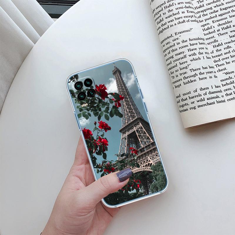 RP54 Torre Eiffel di Parigi Custodia Trasparente per Telefono per Samsung Galaxy A04 A04S A14 A23 A34 A54 M23 M33 M52 M53