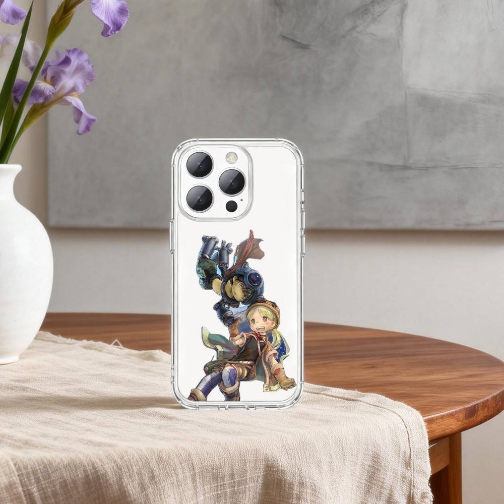 M-Made In A-Abyss-S Phone Case For iPhone17p,16,15,14,13Pro Max,us,Soft Silicone Transparent Cover