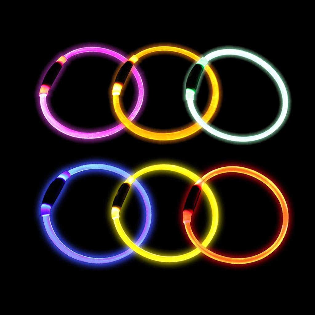 Helle Transparente PU Leuchtendes Hundehalsband für die Nacht