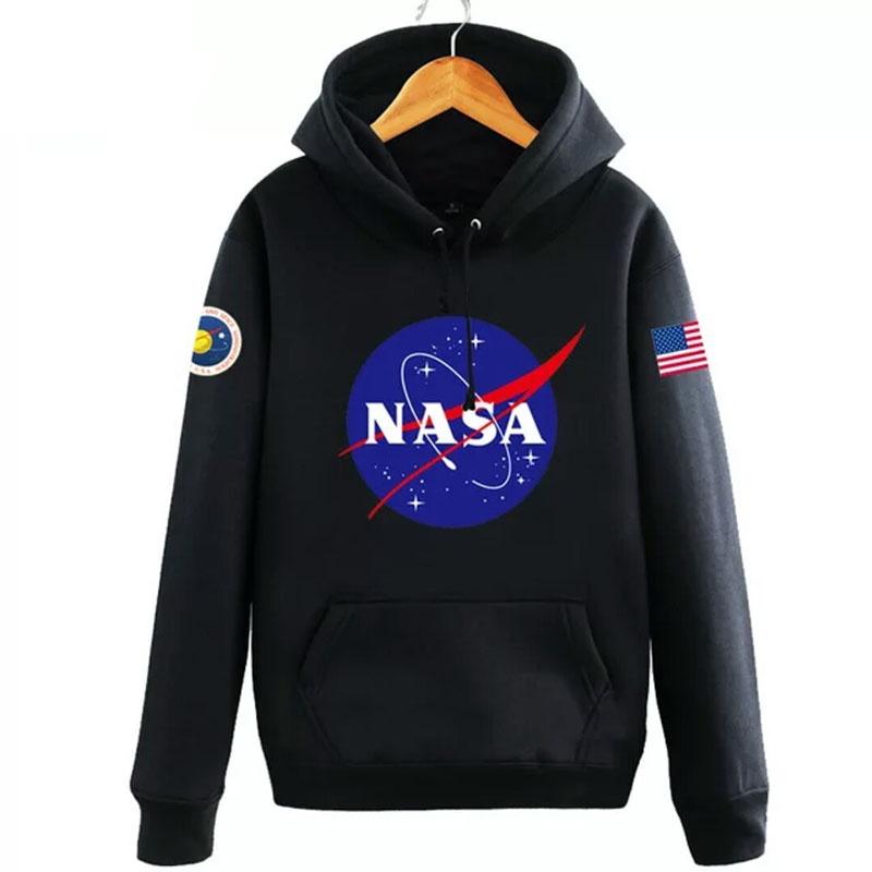 Mens Nasa Space Hoodie Pullover Warm Soft Breathable Casual Outwear Sweatshirt