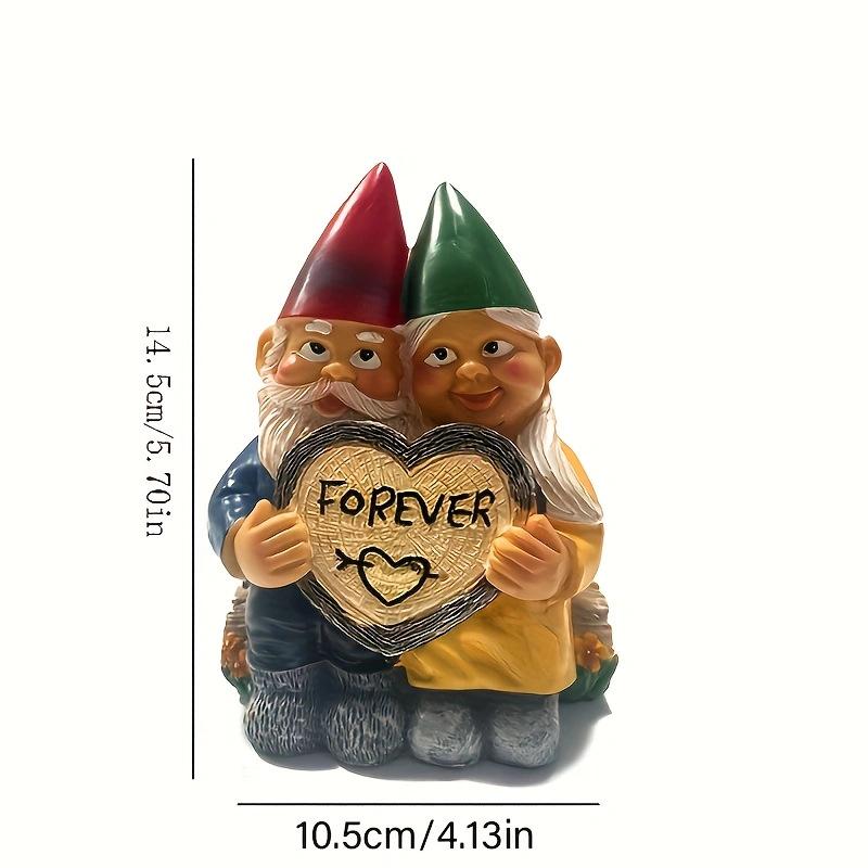 Creative Cartoon Love Dwarf, Couple Resin Statue Ornament, Beautify Home Office Desktop Decoration