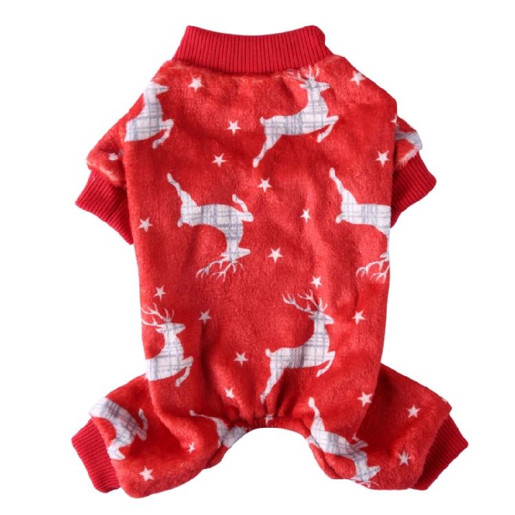 Dog Coat Christmas Theme Pullover for Cold Weather Four-Legged Apparel