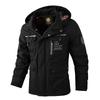 Nova Jaqueta de Inverno Masculina Quente com Capuz Removível para Caminhada Masculina Exterior À Prova de Vento Casual Moda Jaqueta Casaco Roupa Masculina