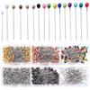 100Pcs Color Ball Head Pins Stainless Steel Pearl Big Head Sewing Pins for Clothing Positioning Supplies Sewing Supplies Tools