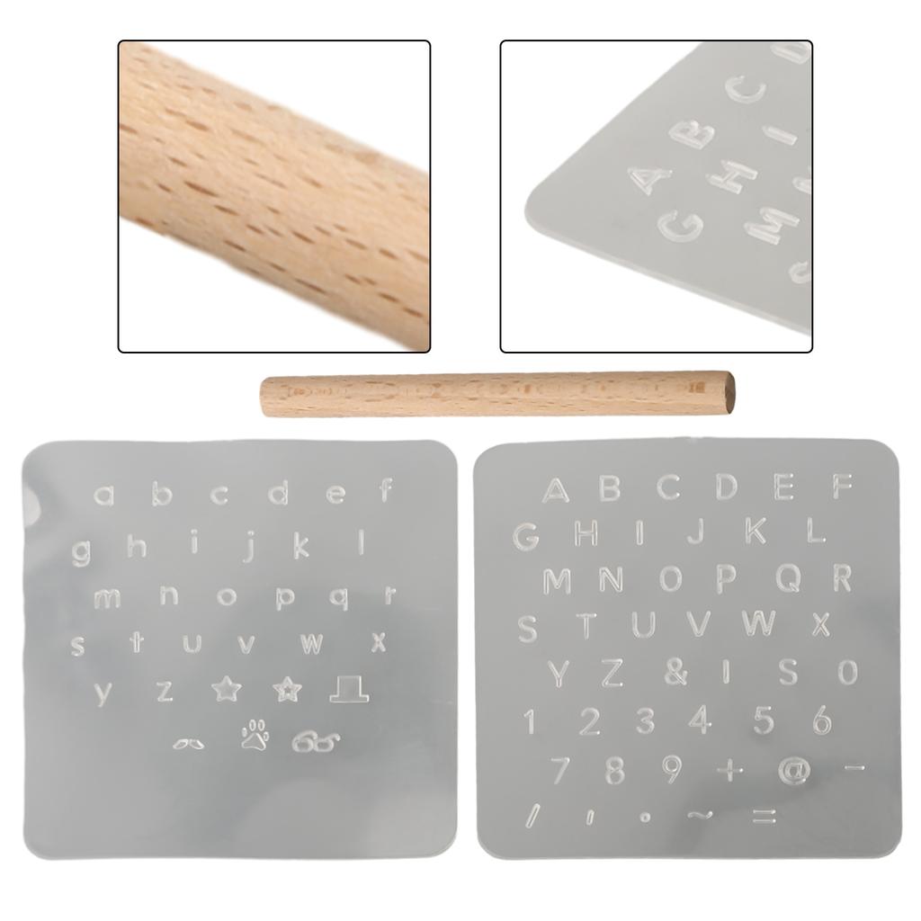 3pcs Craft Leather Stamping Alphabet Letter Number Printing Template Letter Number Stamper Leathercraft DIY Leather Tool
