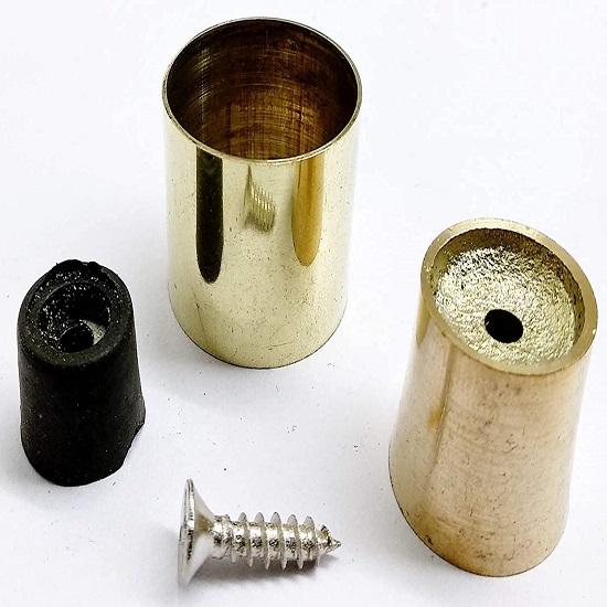 Brass Cane Walking Stick Handle Eagle Head Cast Brass with Replacement Rubber Brass On the Exterior Connecting Rod