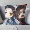 New Arrival Mo Dao Zu Shi Pillow Case Anti-dustmite Pillowcase Invisible zipper silky short plush Sofa cushion cover