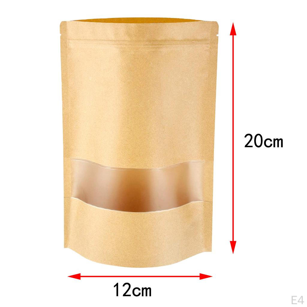 Kraft Paper Bags with Window for Food Storage