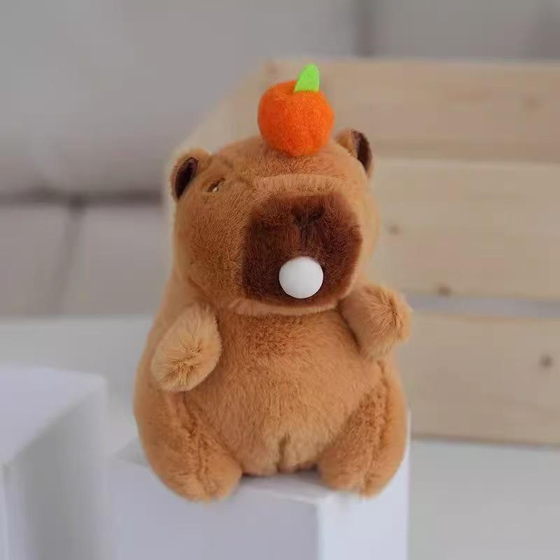 Capybara Plush Toy Bracelet: Furry Papa Circle Hug Doll Birthday Gift