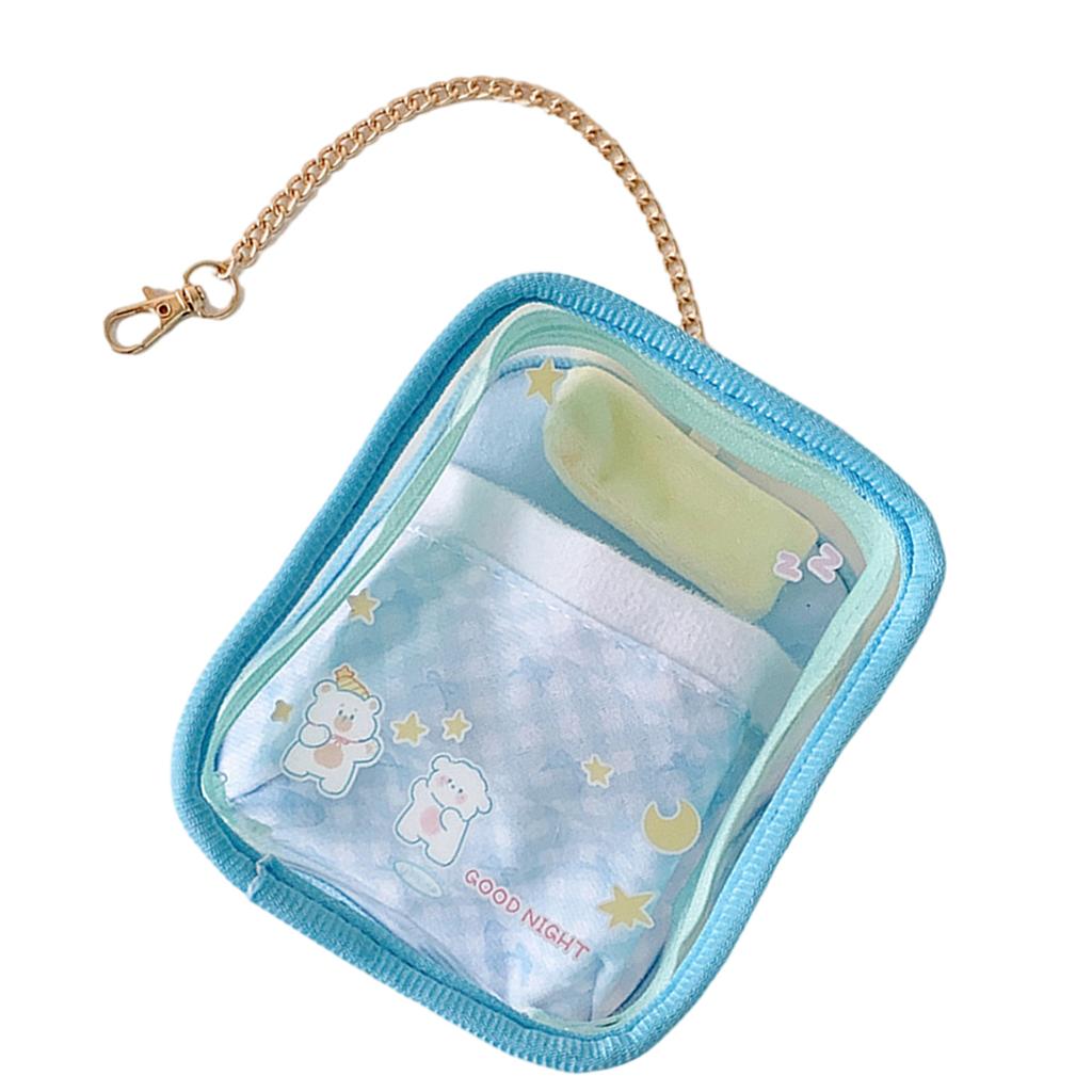Clear Doll Storage Bag For Collectible Toy With Multiple Compartments and Sturdy Plastic Materials