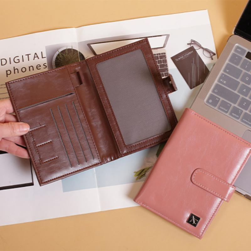 Passport Cover Pu Leather Man Women Travel Passport Holder With Credit Card Holder Case Wallet Protector Cover Case