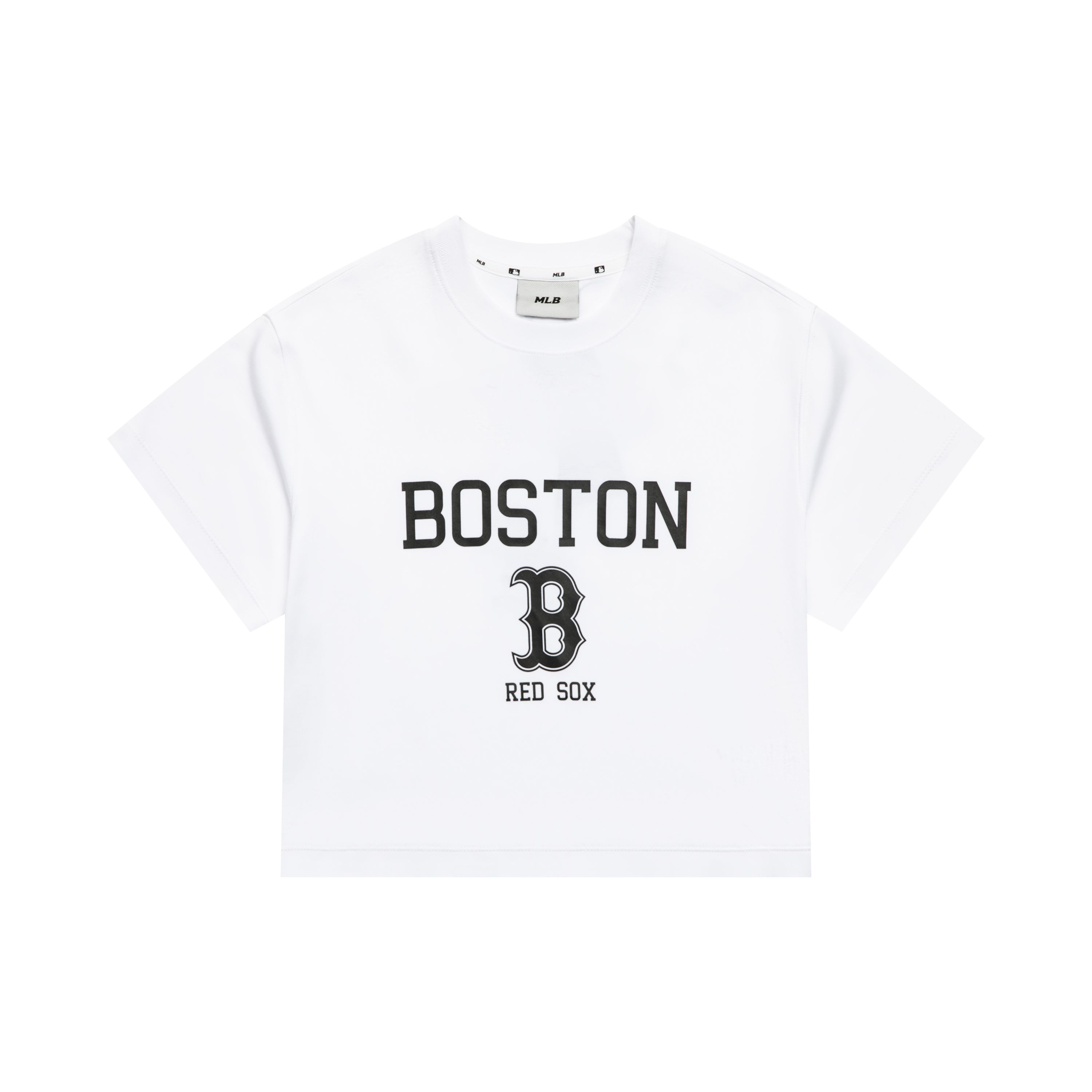 MLB College Stil Boston Red Sox Sommer Atmungsaktiv Hochwertig Amerikanischer Vintage Kurzarm T-Shirt Damen T-Shirts Weiß 3FTSV0333-43WHS S black