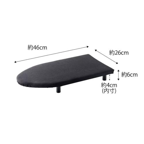 Yamazaki Tower Ironing Board with Legs, Small, Black, Approx. W46 X D26 X H6cm, Tower Design, Comfortable Fit, Product Number: 5788