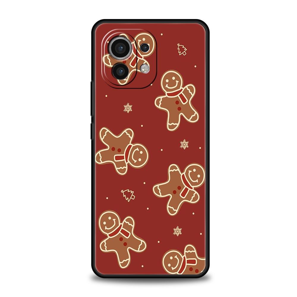 Phone Case For Xiaomi Mi 15 14 14T 13T 12T Pro 12 13 11 Lite 5G 11T X6 X5 Pro Soft TPU Cover Cartoon New Year Christmas Santa