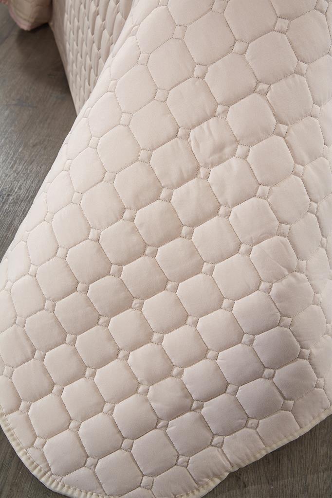 Estiva Queen Size Microcotton Bedspread 180x240 Cm Cappucino