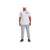 Under Armour Letter Print Round Neck Basketball Sports Short Sleeve T-Shirt Men Tops White 1372841-100