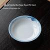 Guanlan White Porcelain Stacked Round Pot Stand & Teapot Lid Tray - Household Ceramic Tea Snack Plate & Tea Set Spare Parts.