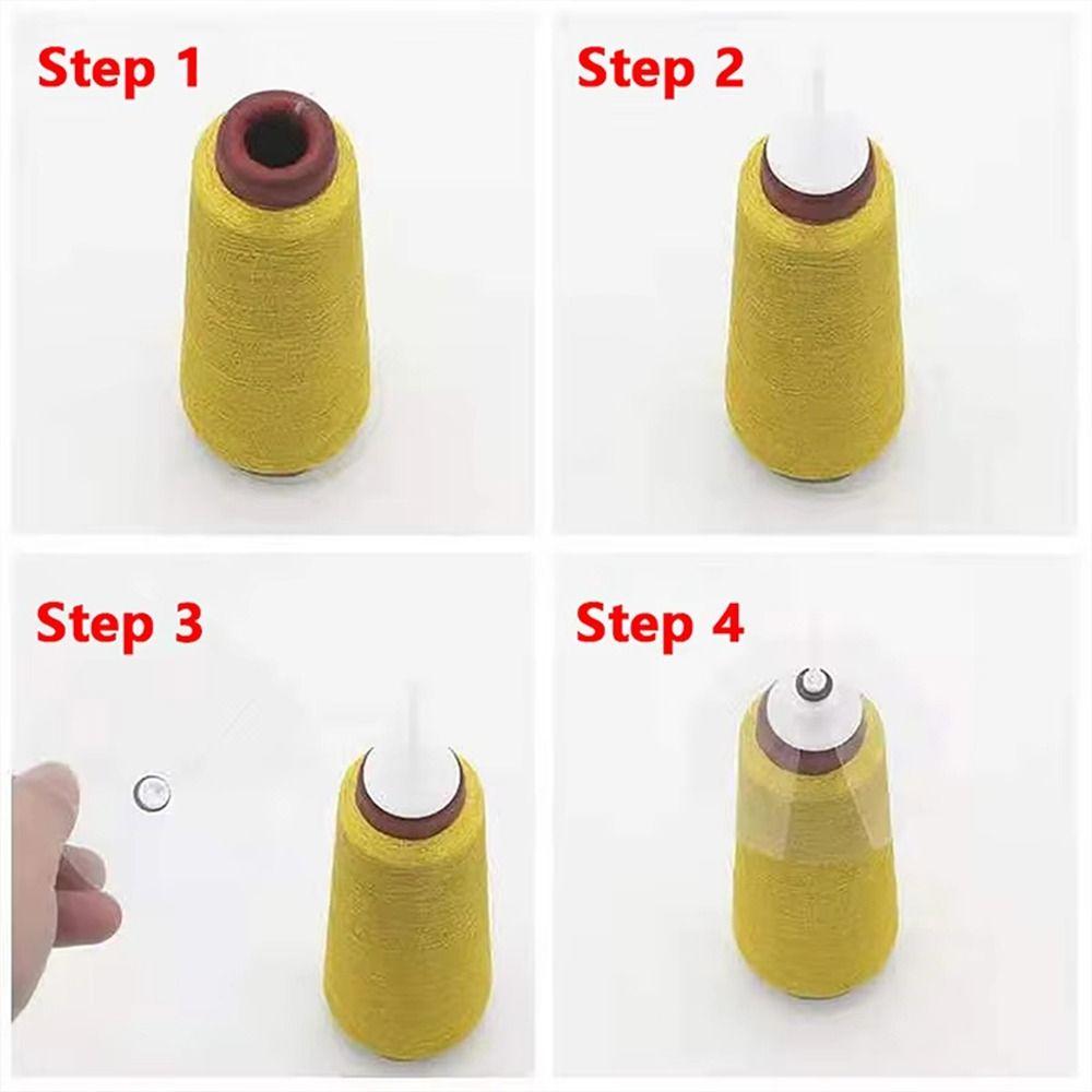 Anti-winding Umbrella Thread Cap Anti-knotting Anti-static Gold Silver Thread Cap DIY Sewing Machine Thread Cap