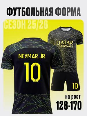 Neymar PSG Fußballtrikot Champions League Edition Fußballtrikots Trainingsanzug Set