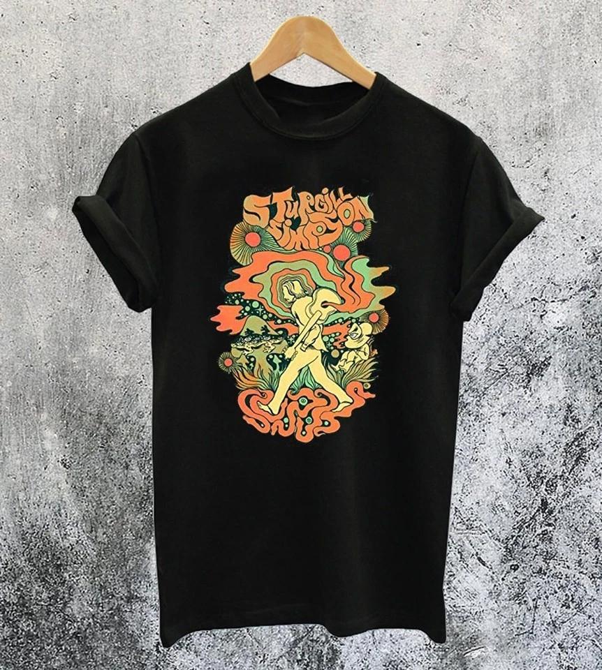 Sturgill Simpson Short Sleeve Cotton Black Men S-234XL T-shirt E184 M