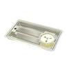 Afdruipschaal Roestvrij Staal 430x245x30mm met Glazen Douche voor Bar