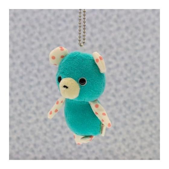 Shinada Drop Plush Bear Keychain (Green)
