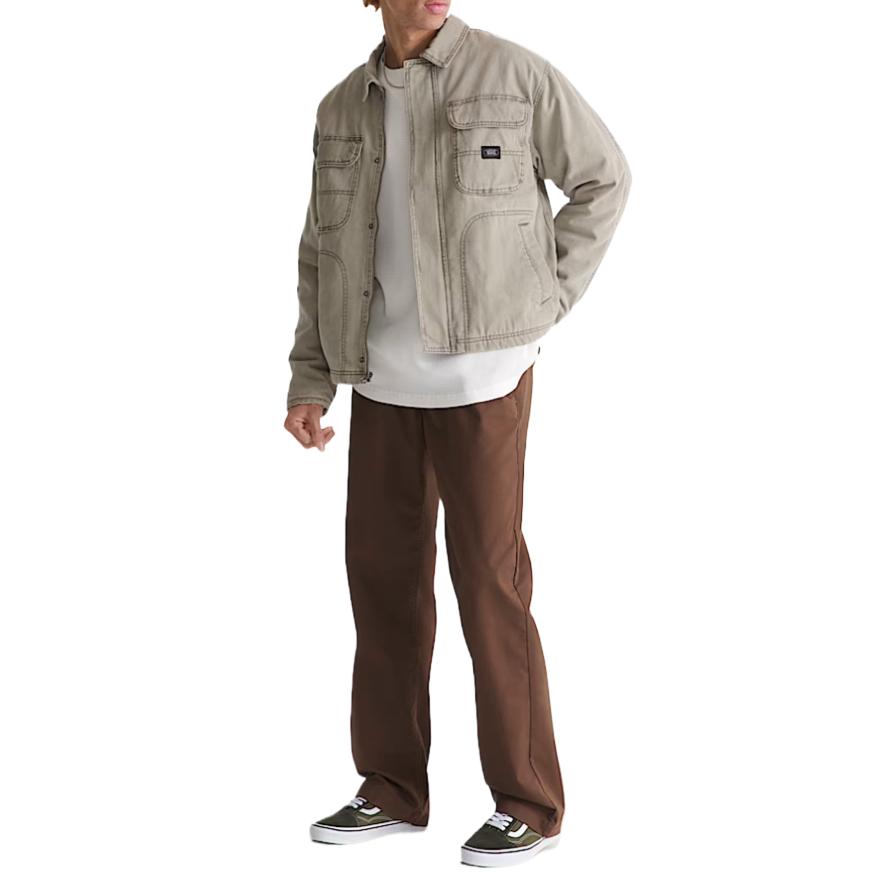 Vans Workwear Canvas Solid Color Jacket Men jackets VN000T6K1O3