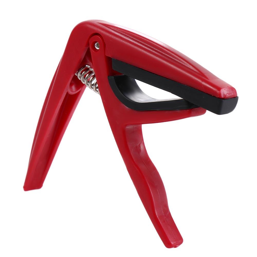 Red Universal Ukulele Capo Plastic Uk Tone Clip Ukulele Parts Ukulele Tuning Clamp  Electric