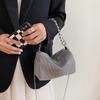 Strass-Geldbörsen für Damen, schicke glitzernde Abendhandtasche, glitzernde Hobo-Tasche, glänzende silberne Clutch-Geldbörse für Party