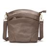 Multi-Pocket Genuine Leather Crossbody Bag for Women